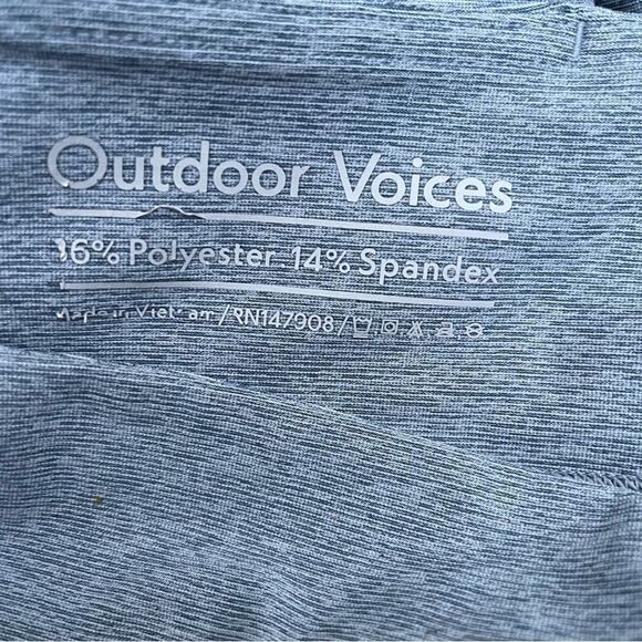 Outdoor Voices Workout Activewear Leggings 3/4 Length Blue Quartz Small - Picture 5 of 7